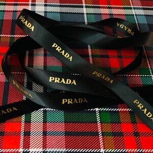 PRADA logo ribbon 3 Yards